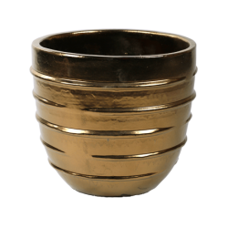 Pot en céramique doré