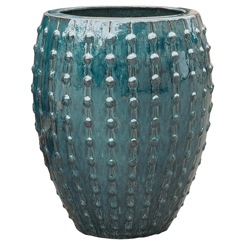 Pot bleu en céramique haut de gamme