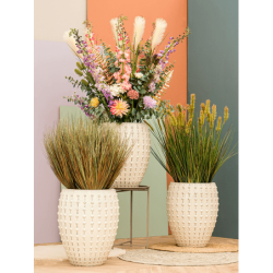 Ensemble pots de fleurs en céramique